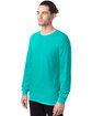 Hanes Men's ComfortSoft Long-Sleeve T-Shirt athletic teal ModelQrt