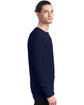 Hanes Men's ComfortSoft Long-Sleeve T-Shirt navy ModelSide