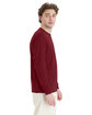 Hanes Men's ComfortSoft Long-Sleeve T-Shirt athltc cardinal ModelSide