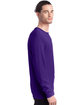 Hanes Men's ComfortSoft Long-Sleeve T-Shirt athletic purple ModelSide