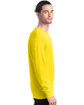 Hanes Men's ComfortSoft Long-Sleeve T-Shirt athletic yellow ModelSide
