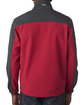 Dri Duck Men's Water-Resistant Soft Shell Motion Jacket RED/ CHARCOAL ModelBack