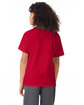 Hanes Youth 50/50 T-Shirt DEEP RED ModelBack