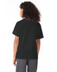 Hanes Youth 50/50 T-Shirt BLACK ModelBack