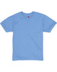 Hanes Youth 50/50 T-Shirt CAROLINA BLUE FlatFront