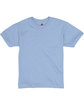 Hanes Youth 50/50 T-Shirt LIGHT BLUE FlatFront