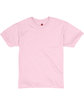 Hanes Youth 50/50 T-Shirt PALE PINK FlatFront