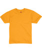 Hanes Youth 50/50 T-Shirt GOLD FlatFront