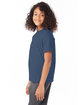 Hanes Youth 50/50 T-Shirt heather navy ModelQrt