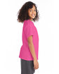 Hanes Youth 50/50 T-Shirt WOW PINK ModelSide