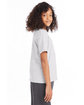 Hanes Youth 50/50 T-Shirt ASH ModelSide