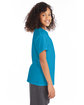 Hanes Youth 50/50 T-Shirt TEAL ModelSide