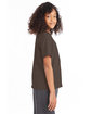 Hanes Youth 50/50 T-Shirt HEATHER BROWN ModelSide