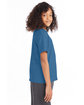 Hanes Youth 50/50 T-Shirt HEATHER BLUE ModelSide