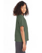 Hanes Youth 50/50 T-Shirt HEATHER GREEN ModelSide