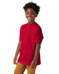 Hanes Youth Beefy-T® deep red ModelQrt