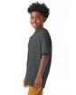 Hanes Youth Beefy-T® charcoal heather ModelQrt
