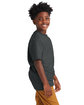 Hanes Youth Beefy-T® charcoal heather ModelSide
