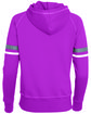 Augusta Sportswear Girls Spry Hooded Sweatshirt pw pnk/ wht/ grp ModelBack