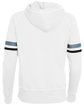 Augusta Sportswear Girls Spry Hooded Sweatshirt white/ blk/ grph ModelBack