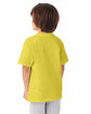 Hanes Youth Authentic-T T-Shirt yellow ModelBack