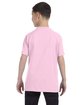 Hanes Youth Authentic-T T-Shirt PALE PINK ModelBack