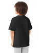 Hanes Youth Authentic-T T-Shirt BLACK ModelBack