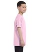 Hanes Youth Authentic-T T-Shirt PALE PINK ModelSide