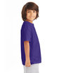 Hanes Youth Authentic-T T-Shirt PURPLE ModelSide