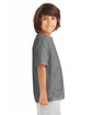 Hanes Youth Authentic-T T-Shirt smoke gray ModelSide