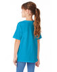 Hanes Youth Essential-T T-Shirt TEAL ModelBack