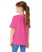 Hanes Youth Essential-T T-Shirt WOW PINK ModelBack