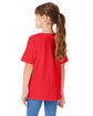 Hanes Youth Essential-T T-Shirt ATHLETIC RED ModelBack