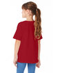 Hanes Youth Essential-T T-Shirt RED PEPPER HTHR ModelBack