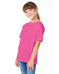 Hanes Youth Essential-T T-Shirt WOW PINK ModelQrt