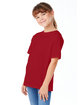 Hanes Youth Essential-T T-Shirt red pepper hthr ModelQrt