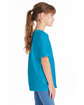 Hanes Youth Essential-T T-Shirt TEAL ModelSide