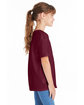 Hanes Youth Essential-T T-Shirt MAROON ModelSide