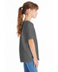 Hanes Youth Essential-T T-Shirt smoke gray ModelSide