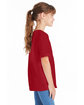 Hanes Youth Essential-T T-Shirt red pepper hthr ModelSide