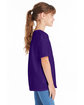 Hanes Youth Essential-T T-Shirt athletic purple ModelSide