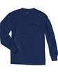 Hanes Youth Authentic-T Long-Sleeve T-Shirt navy FlatFront