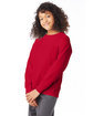 Hanes Youth Authentic-T Long-Sleeve T-Shirt deep red ModelQrt