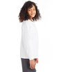 Hanes Youth Authentic-T Long-Sleeve T-Shirt white ModelSide