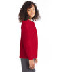 Hanes Youth Authentic-T Long-Sleeve T-Shirt deep red ModelSide