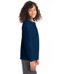 Hanes Youth Authentic-T Long-Sleeve T-Shirt navy ModelSide