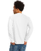 Hanes Adult Authentic-T Long-Sleeve T-Shirt WHITE ModelBack