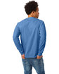 Hanes Adult Authentic-T Long-Sleeve T-Shirt CAROLINA BLUE ModelBack