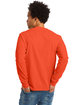 Hanes Unisex 6.1 oz. Tagless® Long-Sleeve T-Shirt orange ModelBack