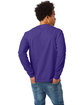 Hanes Unisex 6.1 oz. Tagless® Long-Sleeve T-Shirt purple ModelBack